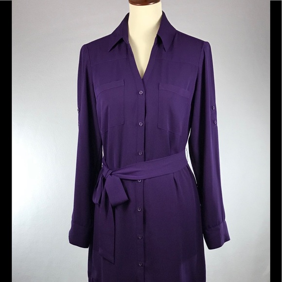 Express Dresses & Skirts - Express Portofino Purple Shirt Dress M